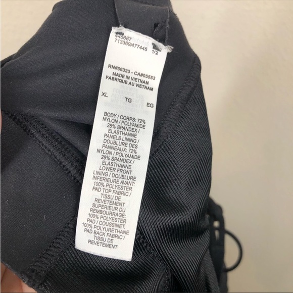 Nike Swoosh Luxe Medium-Support Padded Sports Bra Black XL CJ0544 - Picture 9 of 11